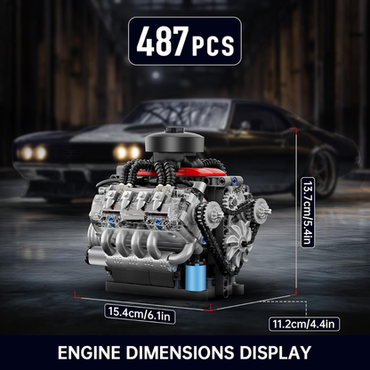 3D Printed V8 Engine Buildable Mechanical Kit 